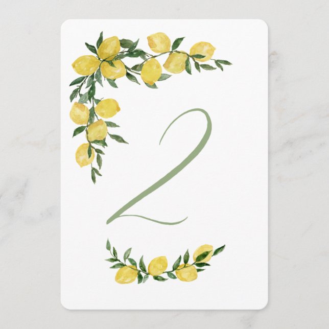 Lemon Table Number 2 (Front)