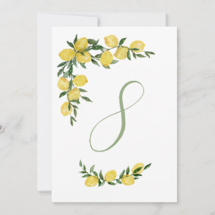 Lemon Table Number Eight 