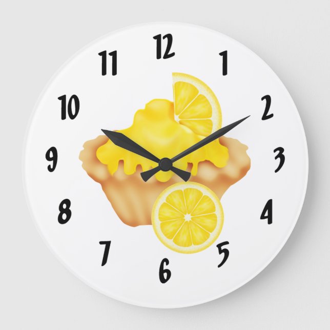 Lemon Tart Large Clock (Front)