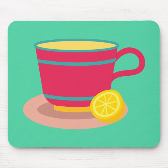 Lemon tea for tea lovers mouse pad (Front)