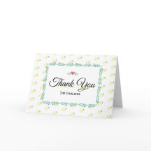 Lemon Thank You Card