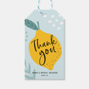 Lemon Thank You Favour tag
