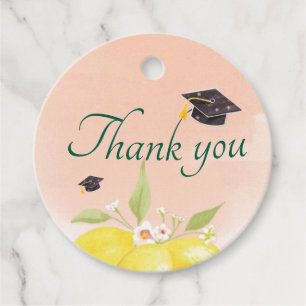 Lemon them Graduation Party  Favour Tags