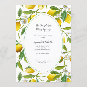 Lemon theme Bridal Shower Invitation