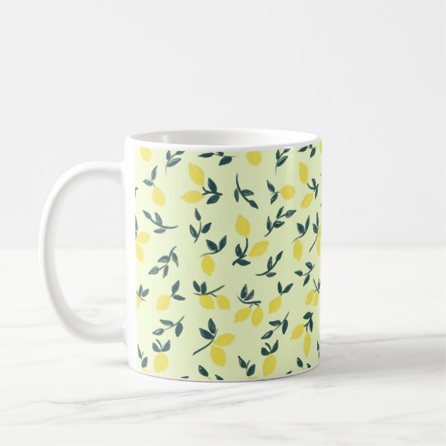Lemon Theme Coffee Mug (Left)