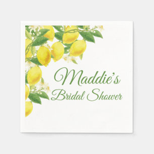 Lemon Theme Personalized Napkin