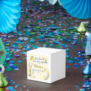 lemon theme she found her main squeeze custom favor box