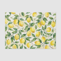 Lemon theme tissue paper