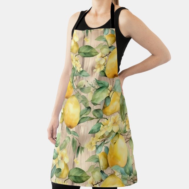  Lemon-themed Kitchen Apron (Insitu)