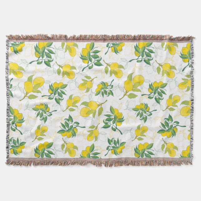 lemon throw blanket (Front)