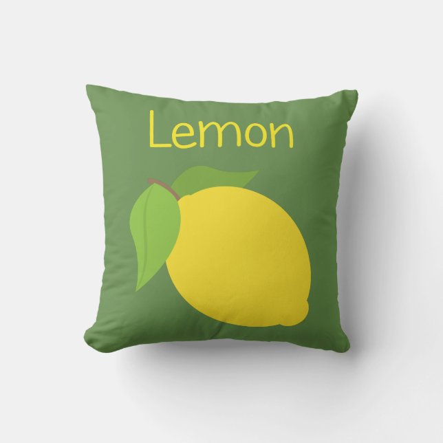 Lemon Throw Pillow (Front)