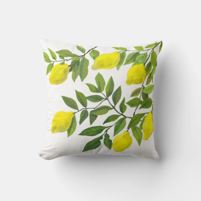Lemon Throw Pillow (Front)