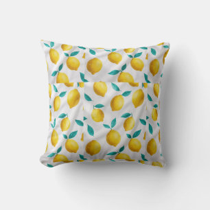 Lemon throw pillow