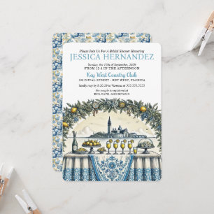 Lemon Tile Bridal Shower  Invitation