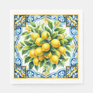 Lemon Tile Napkins