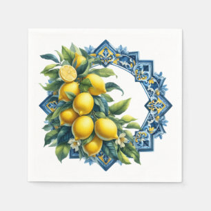 Lemon Tile Napkins