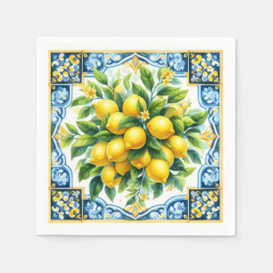 Lemon Tile Napkins