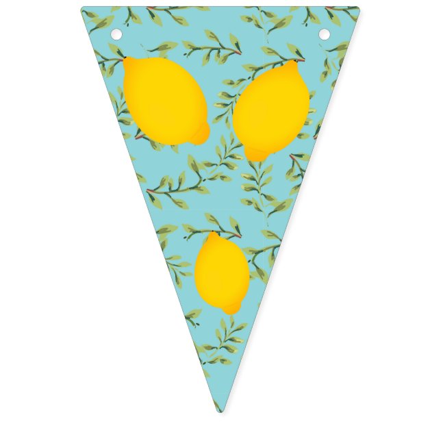 Lemon Tree and Chevron Bunting Flag (First Flag)