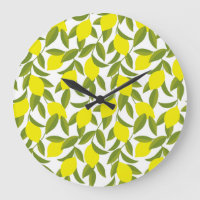 Lemon Tree Art: Yellow Citrus Seamless Pattern