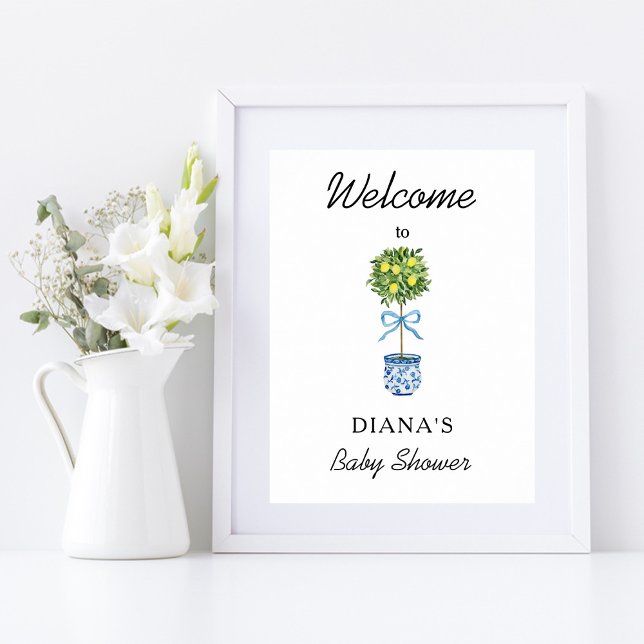 Lemon Tree Baby Shower Welcome Poster (Creator Uploaded)