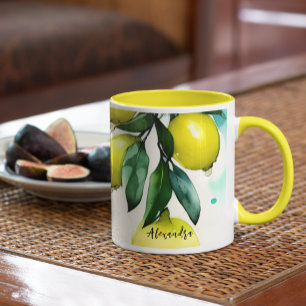 Lemon Tree Custom Name  Mug