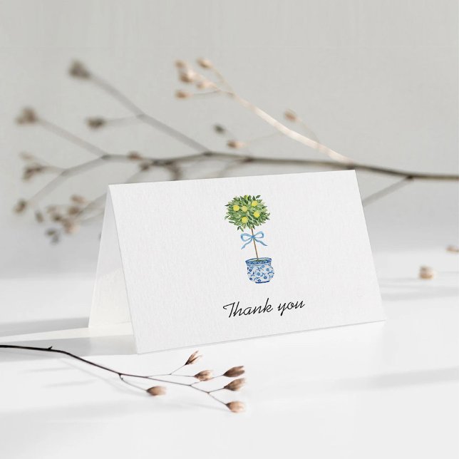 Lemon Tree Folded Thank You Card (Creator Uploaded)