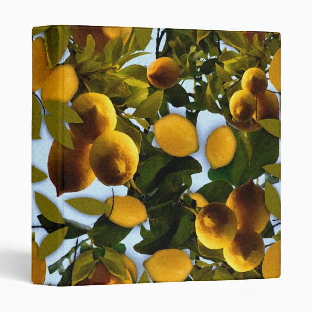 Lemon Tree Pattern Binder (Front/Spine)