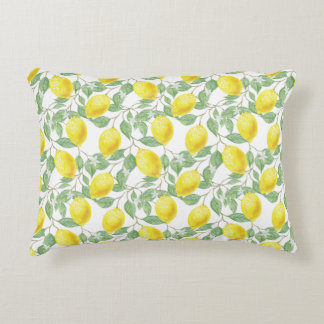 Lemon Tree Pattern Decorative Pillow