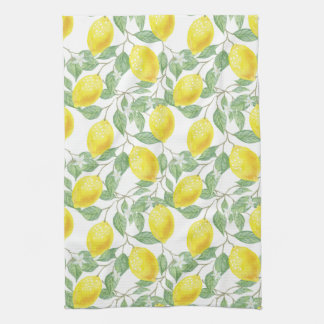 Lemon Tree Pattern Kitchen Towel