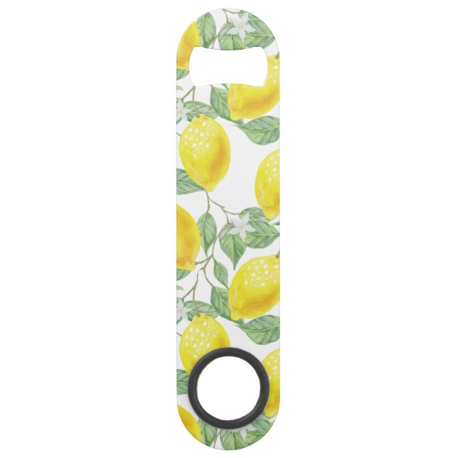 Lemon Tree Pattern Speed Bottle Opener (Front)