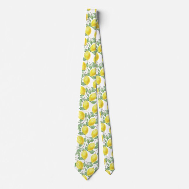 Lemon Tree Pattern Tie (Front)