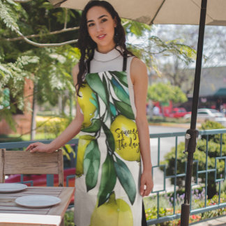 Lemon Tree Squeeze the Day Custom Text Apron