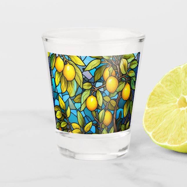 Lemon Tree, Stain Glass Pattern, Mediterranean  (Front)