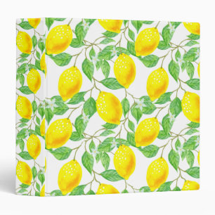 Lemon Tree Three Ring Binder