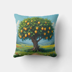 Lemon Tree Throw Pillow