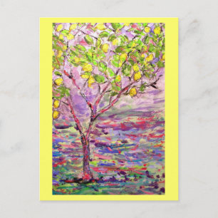 lemon trees rock postcard