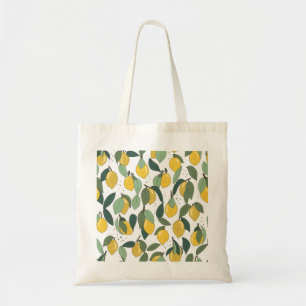 Lemon Tropical: Bright Vintage Seamless Tote Bag