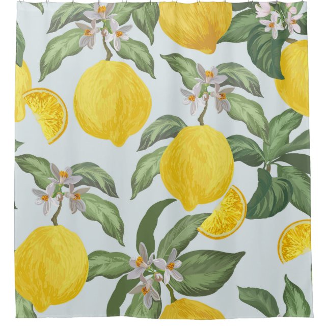 Lemon Tropical Fruit Vintage Pattern (Front)