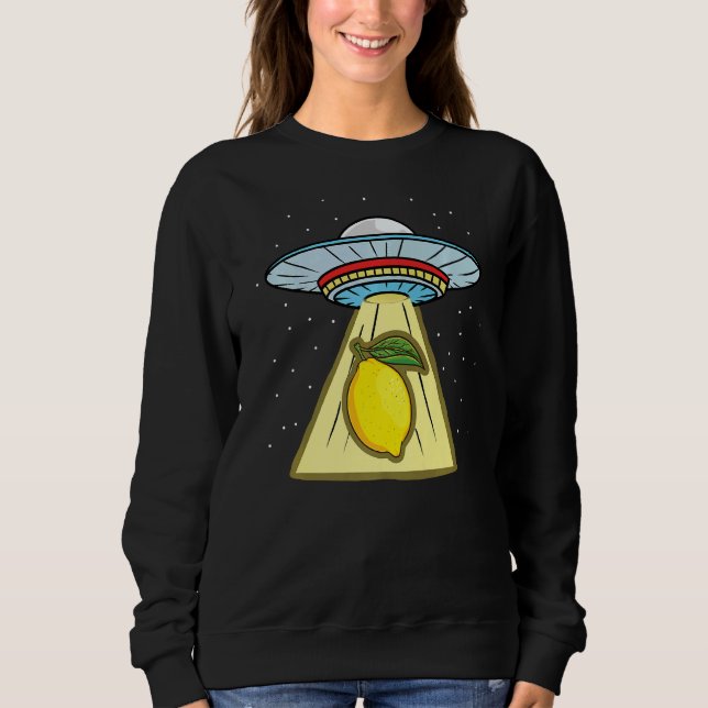Lemon Ufo Abduction Lemon Sweatshirt (Front)