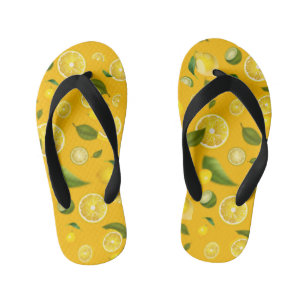 Lemon Variety 7 Kid's Flip Flops