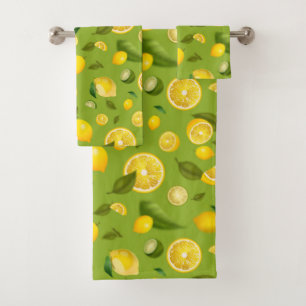 Lemon Variety 8 Bath Towel Set