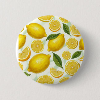  Lemon Veggie 2 Inch Round Button
