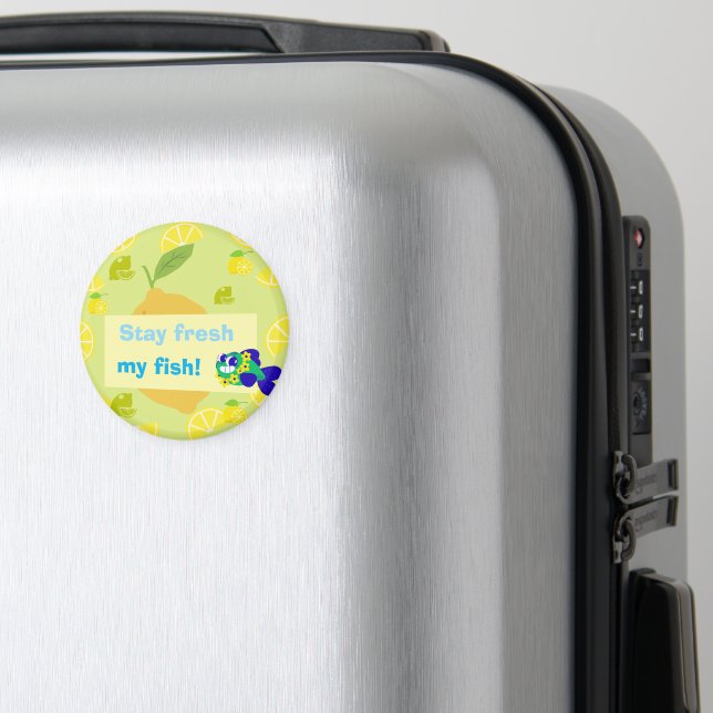 Lemon Vibes  Magnet (In Situ (Luggage))
