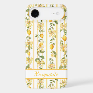 Lemon Vines With Coquette Bows Monogrammed
