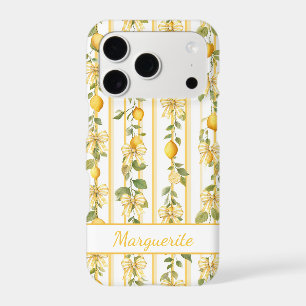 Lemon Vines With Coquette Bows Monogrammed