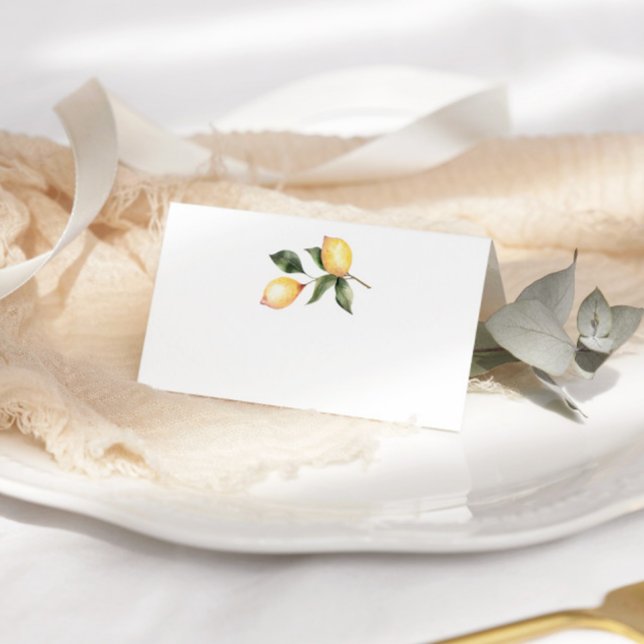 Lemon Watercolor wedding place cards (Creator Uploaded)