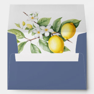 Lemon Wedding Invitation Envelope