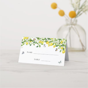 Lemon Wedding Place Card