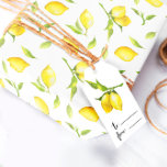 Lemon Wrapping Paper<br><div class="desc">Lemons Greenery Wrapping paper for baby showers,  bridal showers,  wedding or birthday</div>