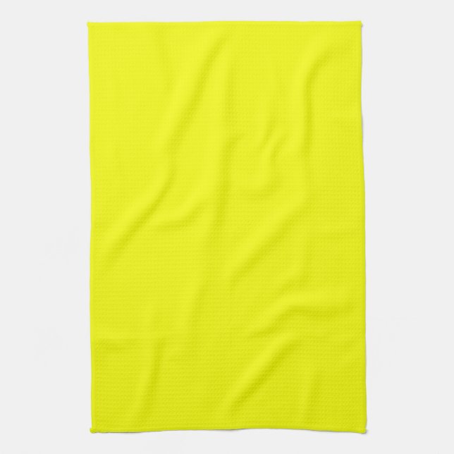 Lemon Yellow Accent Decor Colour Customize This Kitchen Towel (Vertical)